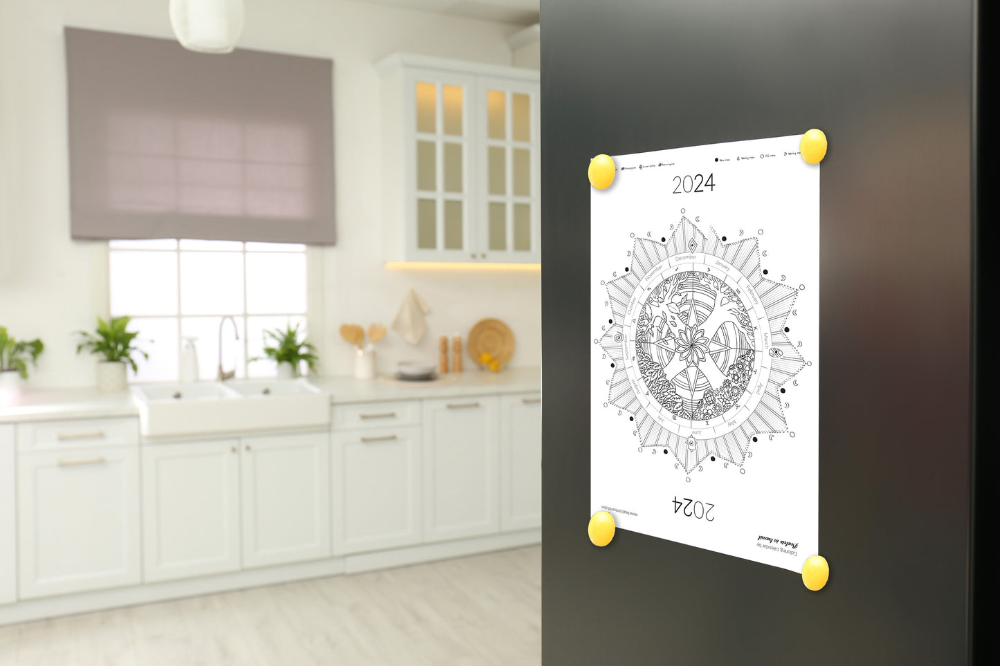 Coloring Calendar 2024