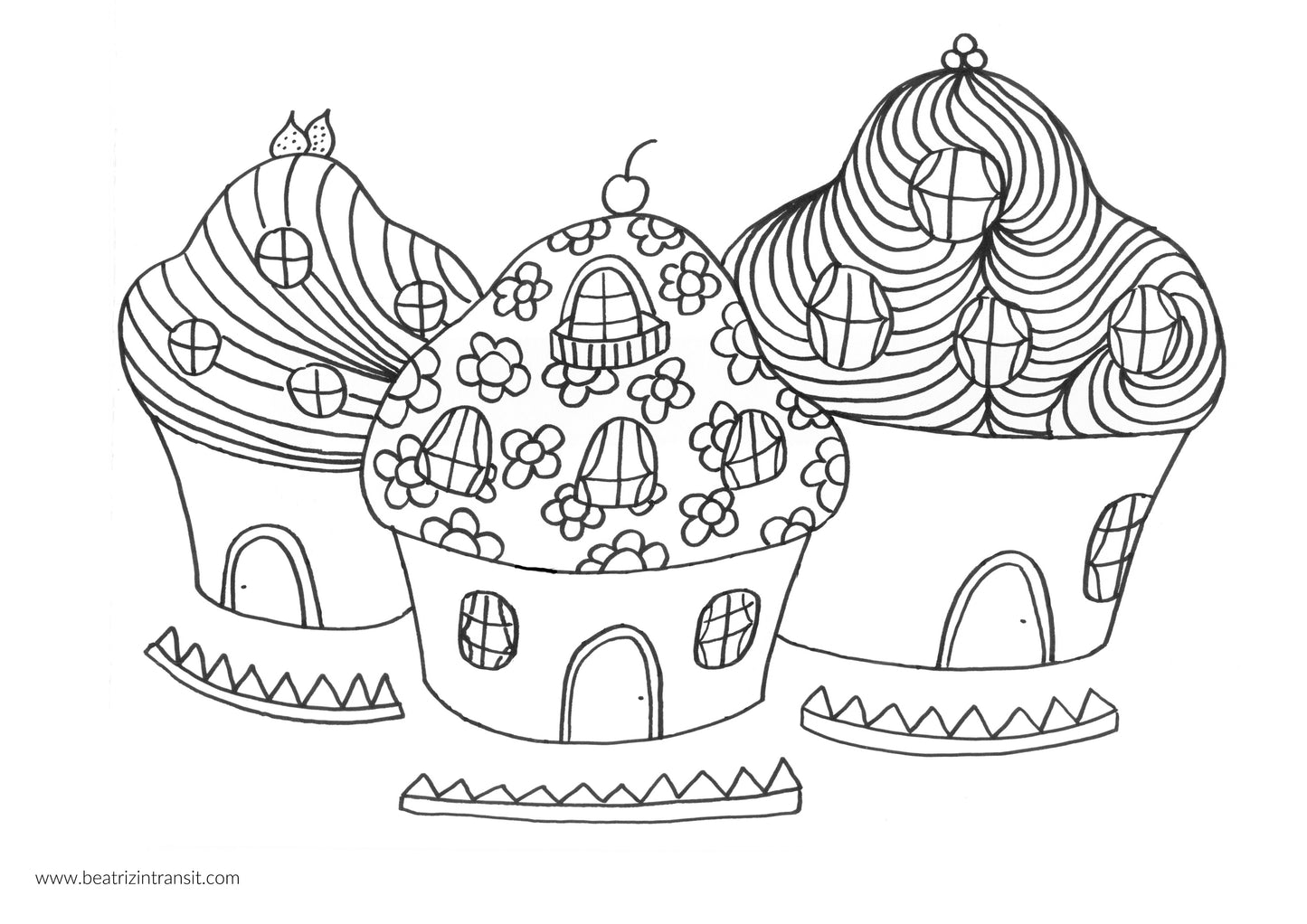 Coloring pages for children - PDF file - Digital download