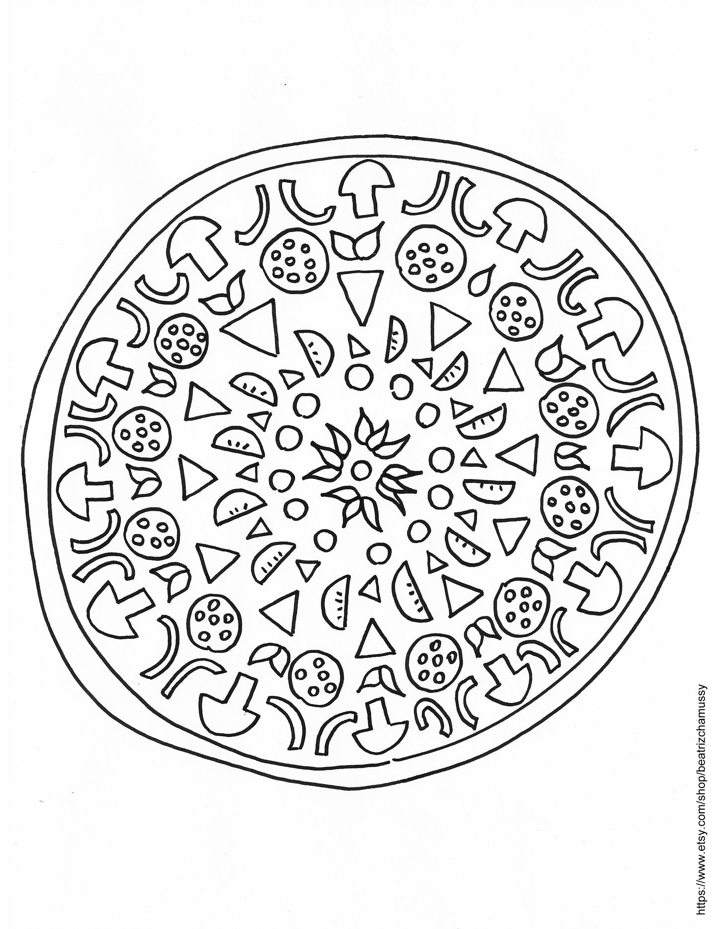 Coloring pages for children - PDF file - Digital download