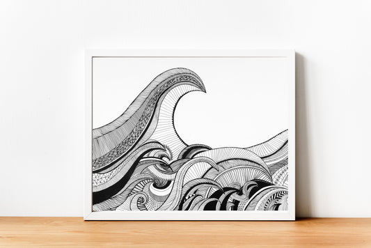 Las olas - Art print