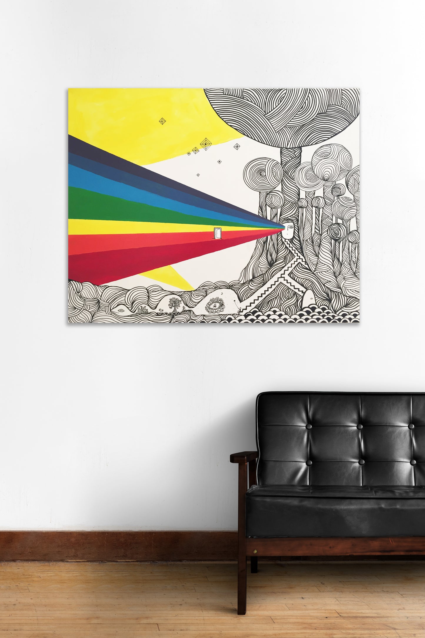 Iluminando - Original large painting