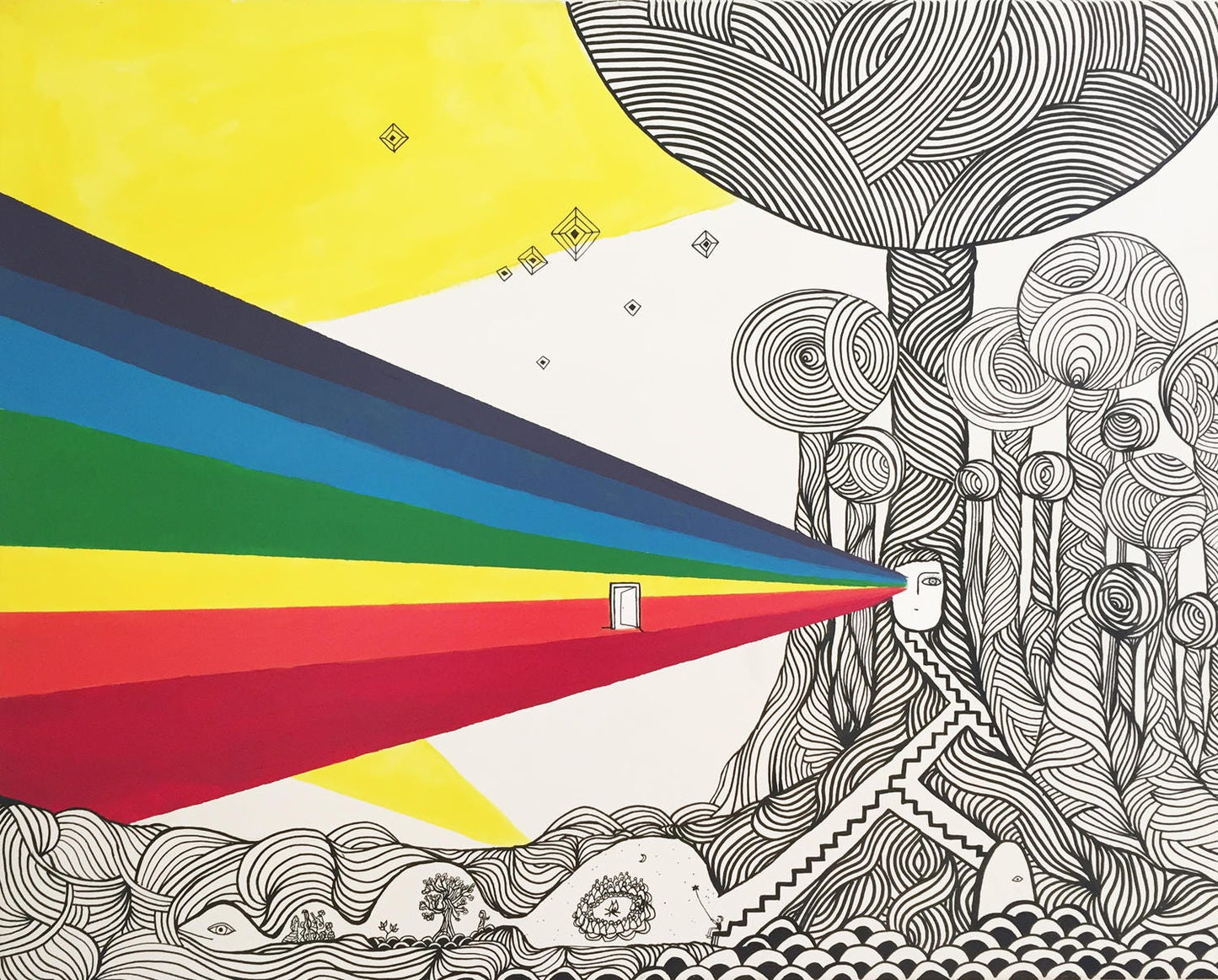 Iluminando - Original large painting