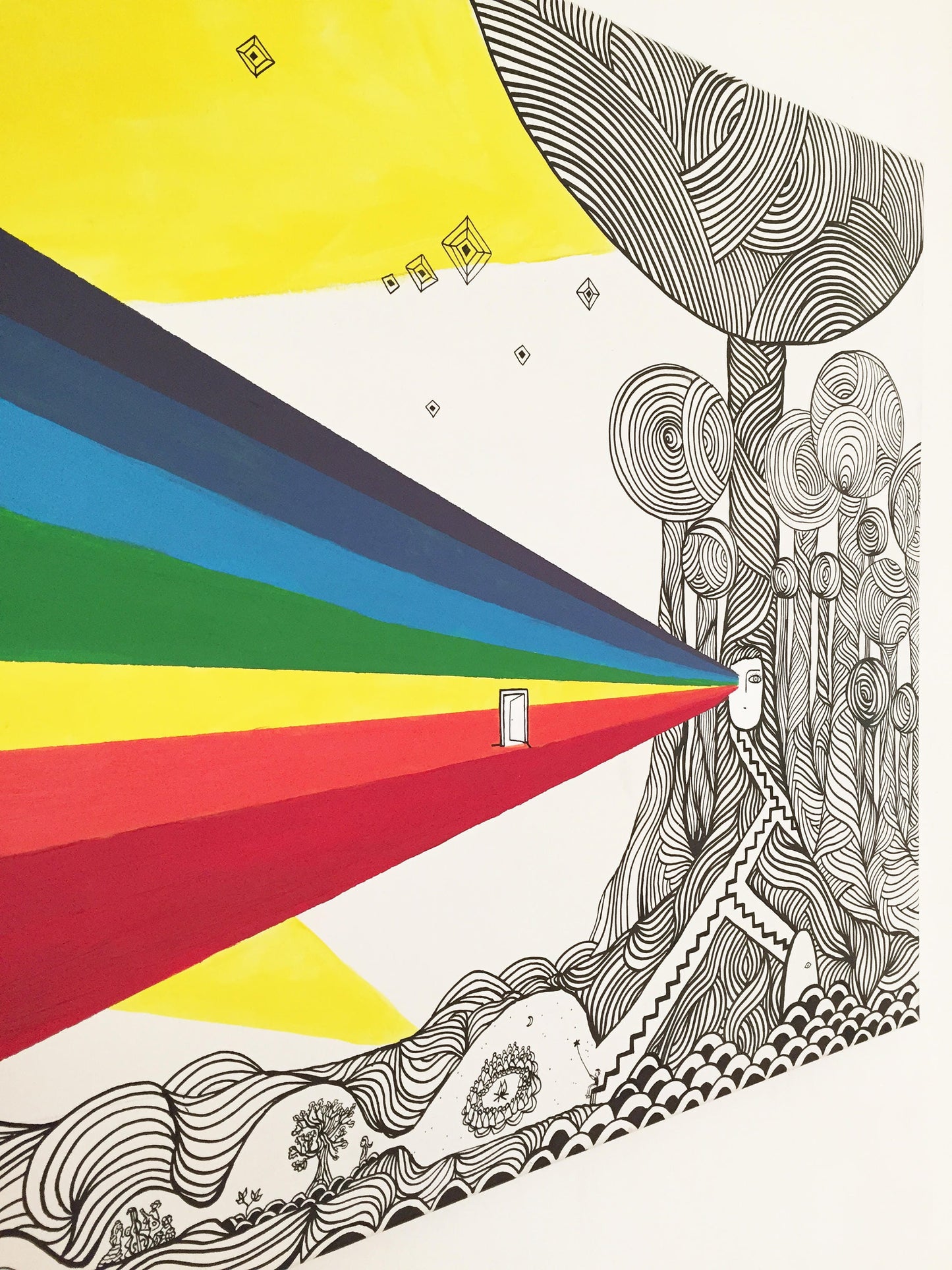 Iluminando - Original large painting