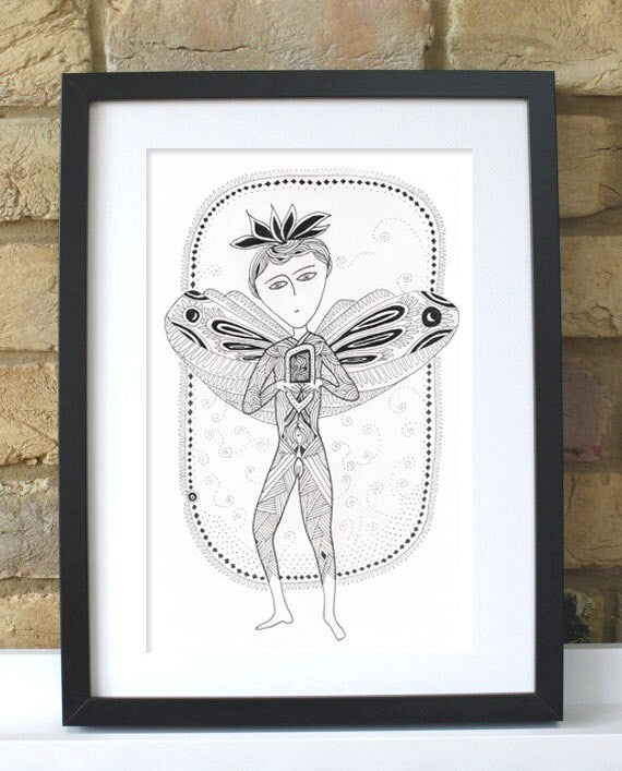 Fairy boy - ORIGINAL artwork