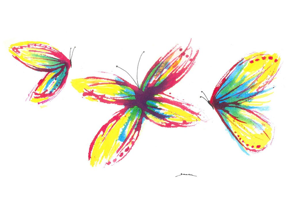 BUTTERFLIES - Art print