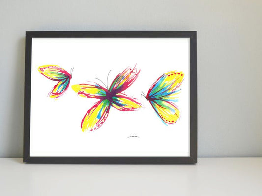 BUTTERFLIES - Art print
