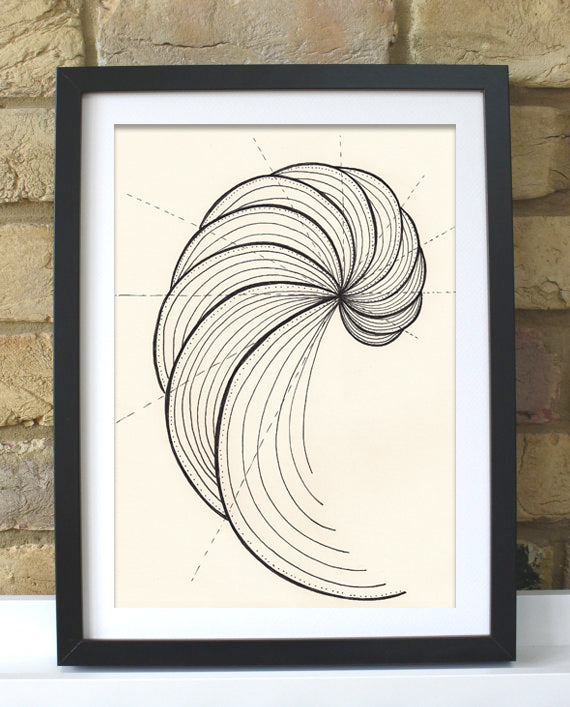 Fibonacci Spiral - Art print