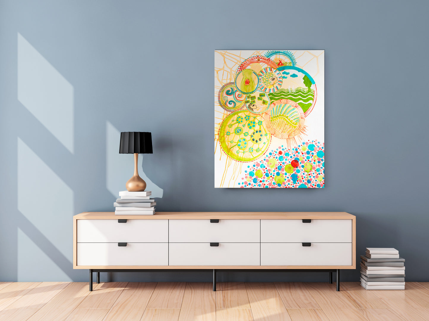 Mapping a dream - Original large painting